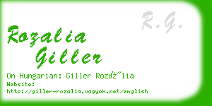 rozalia giller business card